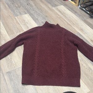 Abercrombie & Fitch Women's Burgundy Sweater Size Large